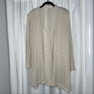 Nectar Clothing Cream Long Sleeve Cardigan Sweater